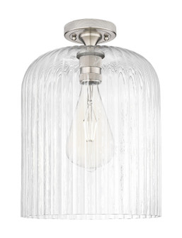 Downtown Urban One Light Flush Mount in Satin Nickel (405|4341FSNG55912CL)