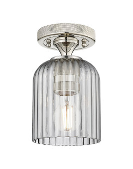 Downtown Urban One Light Flush Mount in Polished Nickel (405|4341FPNG5595SM)