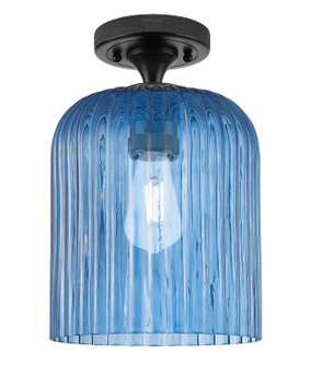 Downtown Urban One Light Flush Mount in Matte Black (405|4341FBKG5598BL)