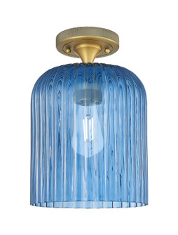 Downtown Urban One Light Flush Mount in Brushed Brass (405|4341FBBG5598BL)