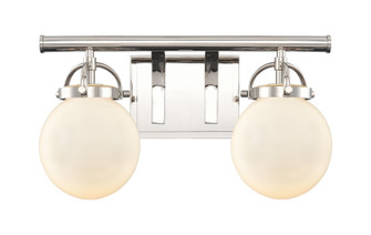 Downtown Urban Two Light Bath Vanity in Polished Nickel (405|4162WPNG2016)