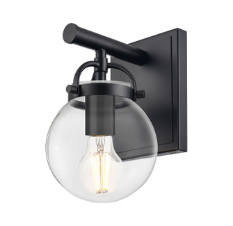 Downtown Urban One Light Wall Sconce in Matte Black (405|4161WBKG2026)