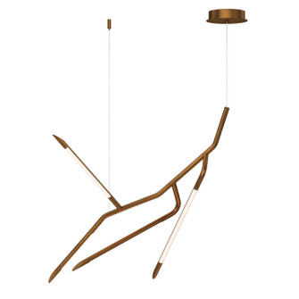 Scion LED Pendant in Weathered Brass (86|E25413WBR)