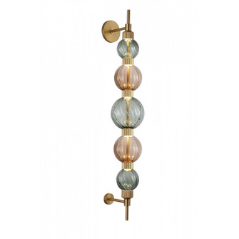 Zayna LED Wall Sconce in Aged Brass (192|HF7950ABGBG)