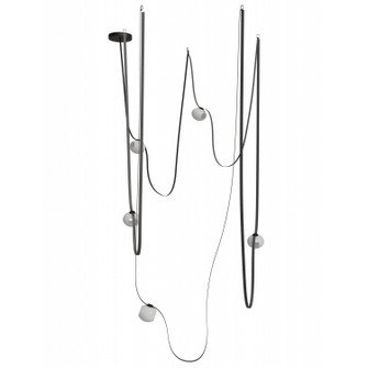 Fremont LED Chandelier in Black (192|HF7205G301BLK)