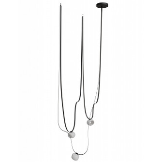 Fremont LED Chandelier in Black (192|HF7203G301BLK)