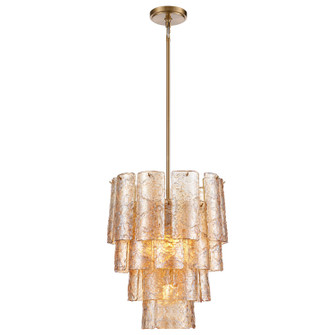 Fire and Ice Five Light Chandelier in Lacquered Gold (581|852615)