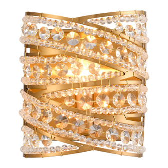 Anastasia One Light Wall Sconce in Lacquered Gold (581|852381)