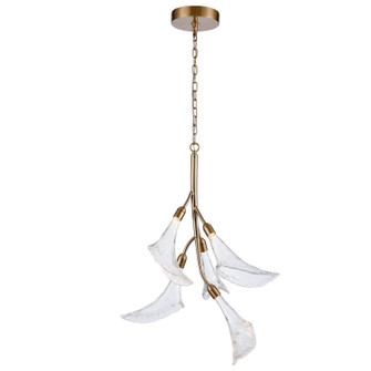 Calla LED Chandelier in Natural Brass (581|851935)