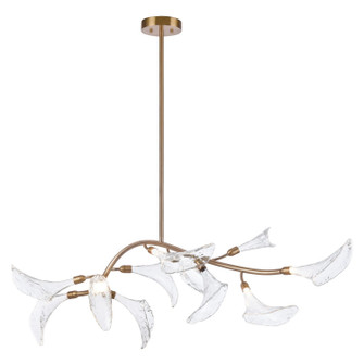 Calla LED Linear Chandelier in Natural Brass (581|8519111)