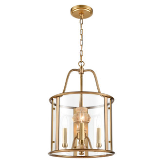 French Country Three Light Pendant in Natural Brass (581|851433)
