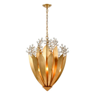 Callista Nine Light Chandelier in Antique Gold Leaf (581|851329)