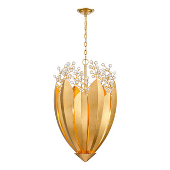 Callista Six Light Chandelier in Antique Gold Leaf (581|851316)