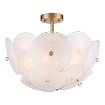 Tallulah Six Light Pendant in Lacquered Gold (581|851236)