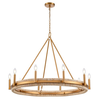 Copa Ten Light Chandelier in Natural Brass (581|8511610)
