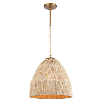 Copa One Light Pendant in Natural Brass (581|851131)