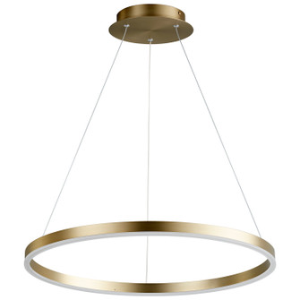 Circulo LED Pendant in Aged Brass (19|36440)