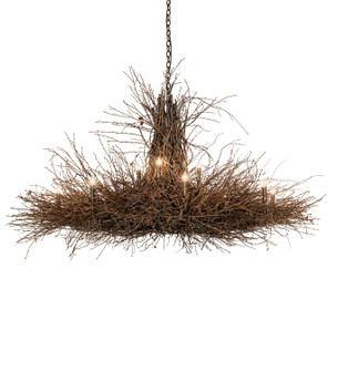 Twigs 12 Light Chandelier in Antique Copper (57|287842)