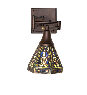 Tiffany Elizabethan One Light Wall Sconce in Mahogany Bronze (57|284469)