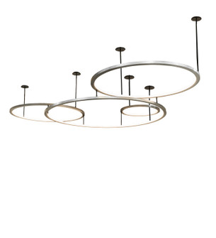 Anillo LED Pendant in Brushed Stainless Steel/Solar Black (57|282356)