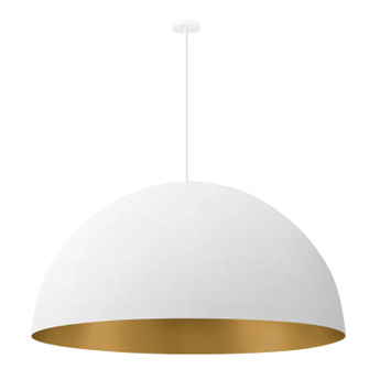 No Shade Material Ten Light Pendant in Matte White with Champagne Gold (102|NSH9848MTGD)