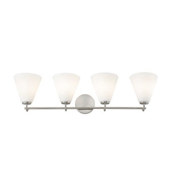 Fusion Four Light Bath Bar in Brushed Nickel (102|FSN8364OPALNCKL)