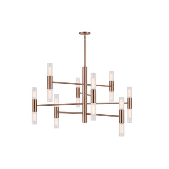 Fusion 16 Light Chandelier in Brushed Brass (102|FSN8355CLFTBRSS)