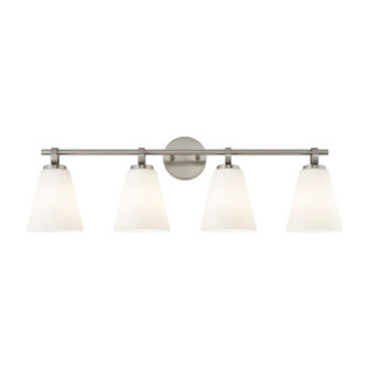 Fusion Four Light Bath Bar in Brushed Nickel (102|FSN8344OPALNCKL)