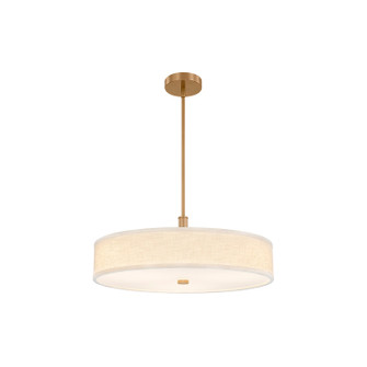 Textile LED Pendant in Brushed Brass (102|FAB9312CREMBRSS)