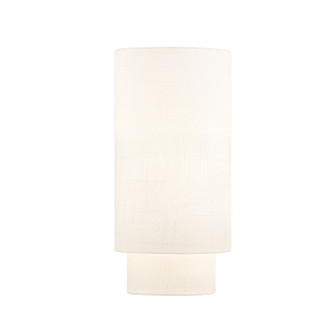 Textile One Light Wall Sconce in White Linen Fabric (102|FAB5772WHTE)