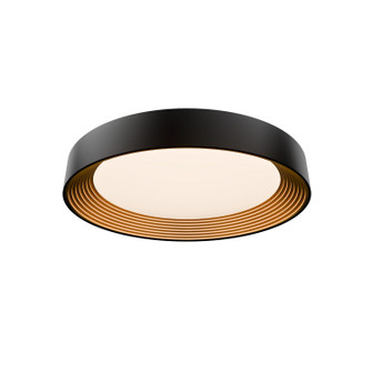 Gaston LED Flush Mount in Black/Gold (34|FM701626BKGO)