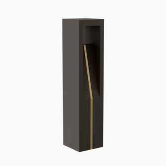 Cubical LED Bollard in Bronze on Aluminum (34|670527BZ)