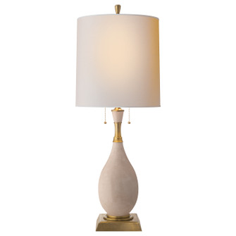 Tamaso Two Light Table Lamp in Tea Stain Crackle (268|TOB3710TSNP)