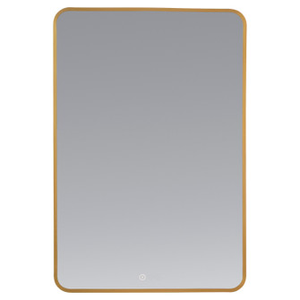 Aero LED Mirror in Brushed Brass (19|92243647)