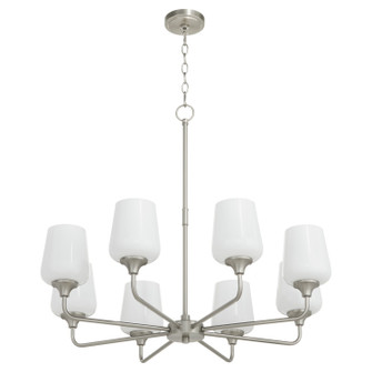 Raymond Eight Light Chandelier in Satin Nickel (19|63138265)