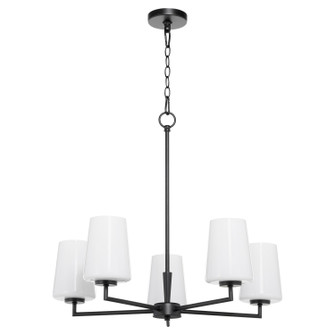 Goodwin Five Light Chandelier in Matte Black (19|62045259)