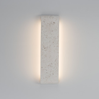 Stela LED Outdoor Wall Mount in White Travertine (62|7280OWL24WT)