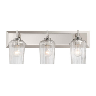 Brilia Three Light Vanity in Polished Nickel (62|5189BA3PNFLT)
