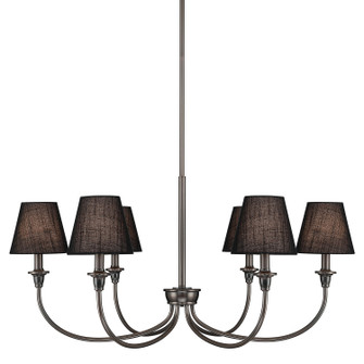 Six Light Chandelier in Oil Rubbed Bronze (62|16226ORBEHB)