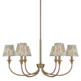 Cambria Six Light Chandelier in Brushed Champagne Brass (62|16226BCBHGA)