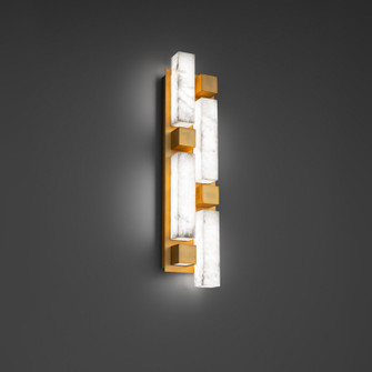 Voxxel LED Wall Sconce in Aged Brass (281|WS268625AB)