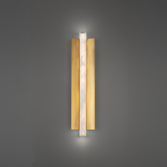 Rapper LED Wall Sconce in Aged Brass (281|WS242624AB)