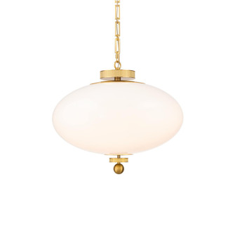 Glossey LED Pendant in Vintage Brass (281|PD608622TWAVB)