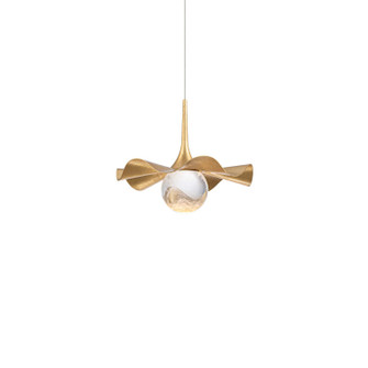 Brimm LED Mini Pendant in Gold Leaf/Aged Brass (281|PD282609ABGL)