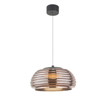 Haze LED Pendant in Black/Espresso Copper (78|AC5011EC)