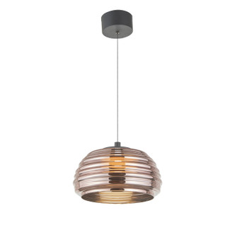 Haze LED Pendant in Black/Espresso Copper (78|AC5010EC)