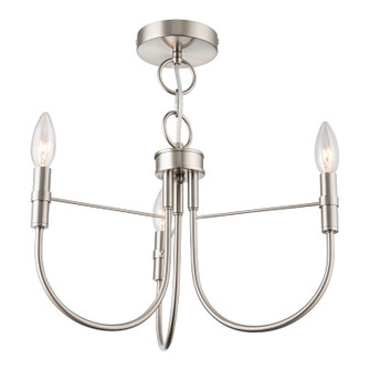 Foundry Three Light Lantern in Brushed Nickel (78|AC12223BN)