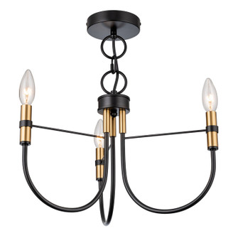 Foundry Nine Light Chandelier in Black (78|AC12223BB)