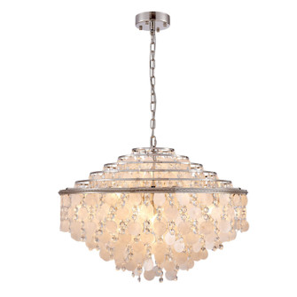 Avara Six Light Chandelier in Polished Nickel (78|AC12074PN)