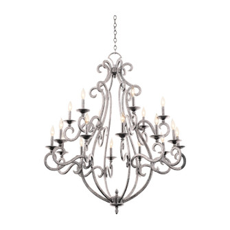 Santa Barbara 18 Light Chandelier in Pearl Silver (33|3163PS)